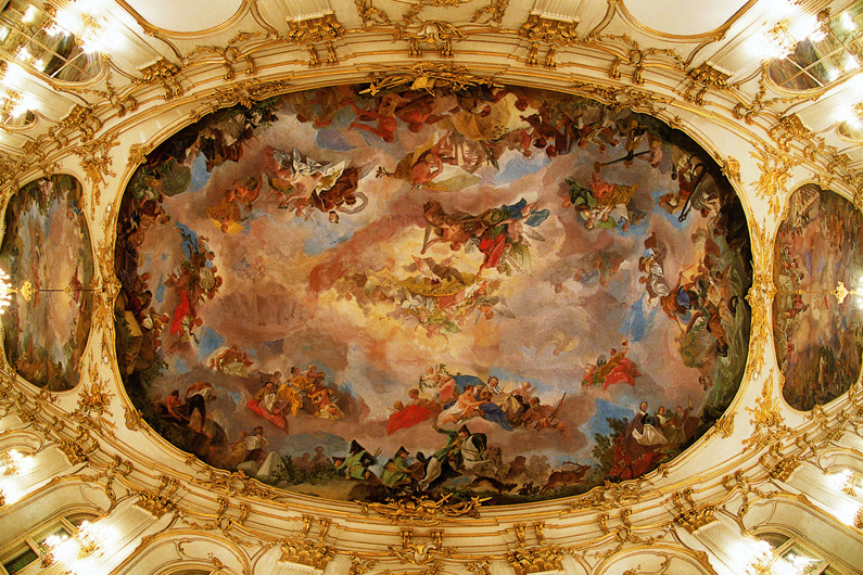 Baroque Style Schonbrunn Palace Justice In Vienna